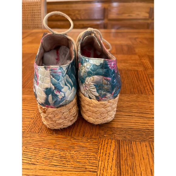 Via Mediterranean by Veletto lace up leather espadrille shoes size 40 - Picture 5 of 8